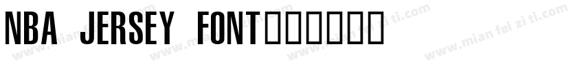 NBA Jersey Font字体转换